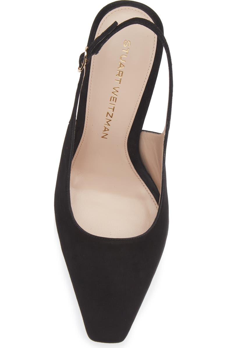 Stuart Weitzman Stassi Slingback Pump, Alternate, color, Black