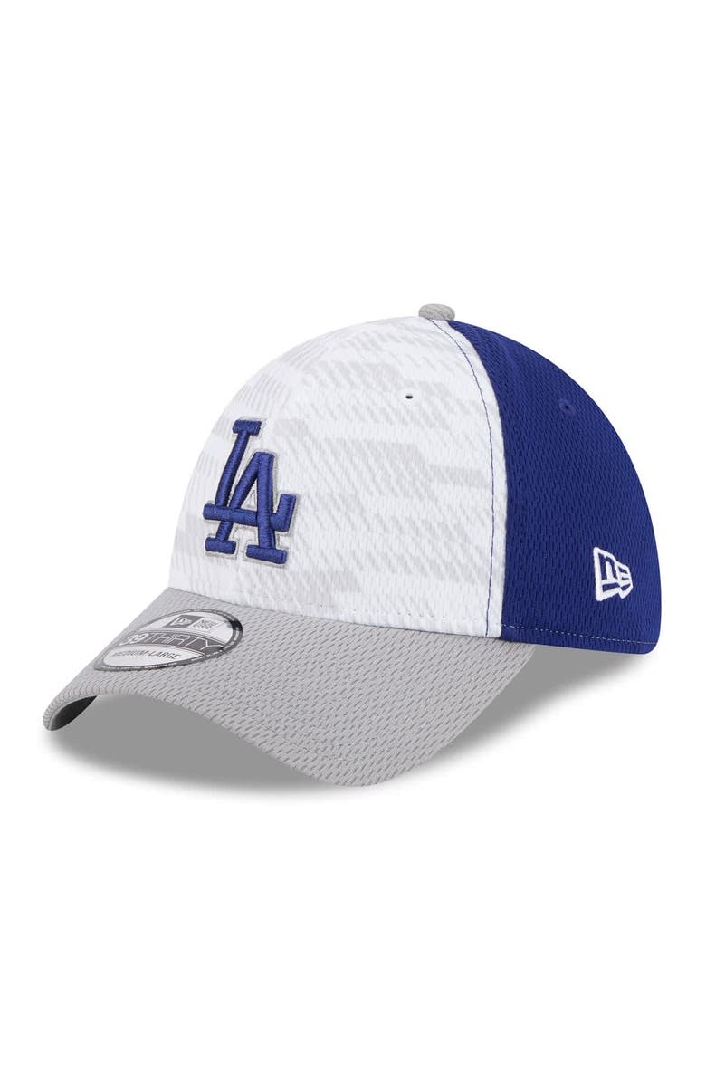 New Era Men's New Era Royal/Gray Los Angeles Dodgers 2025 MLB Clubhouse 39THIRTY Flex Hat, Main, color, Royal