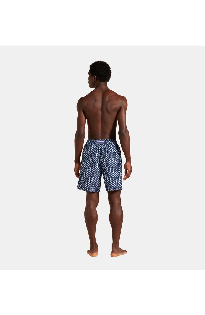 Vilebrequin Men's Net Sharks Longer Length Board Shorts, Alternate, color,