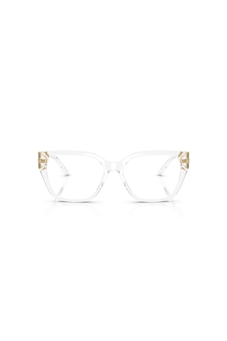 52mm Square optical glasses, Alternate, color, Transparent