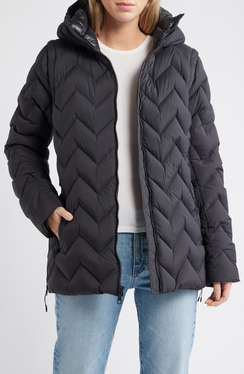 Helly Hansen Winter Bliss Modular 600 Fill Power Down Jacket, Alternate, color, Black