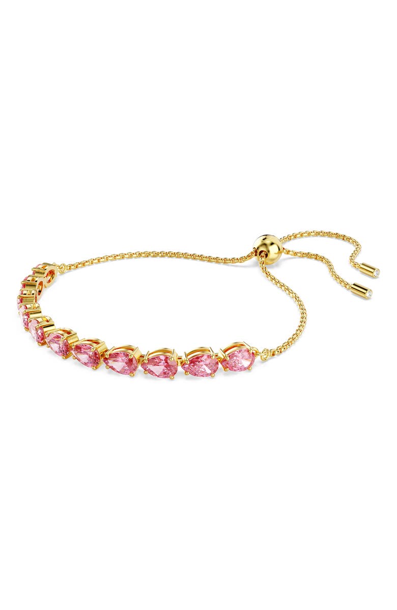 Swarovski Matrix Slider Bracelet, Alternate, color, Pink
