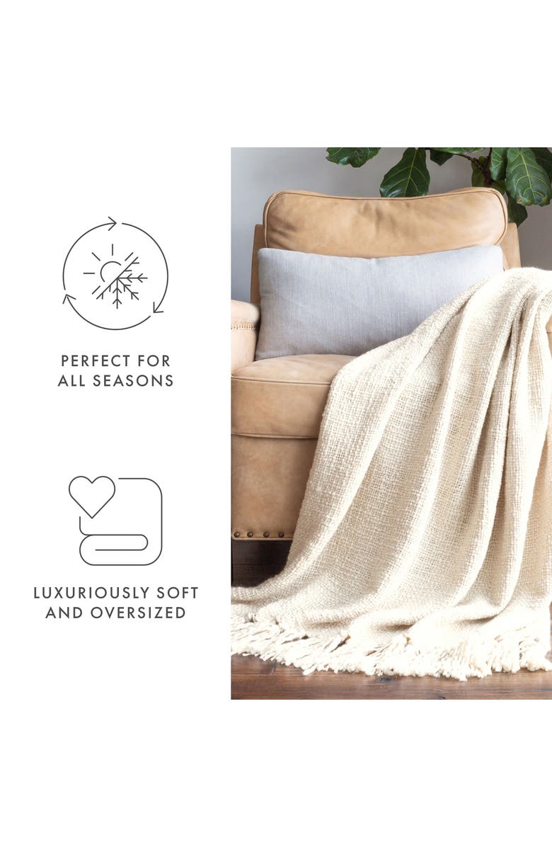 Slub-Yarn Throw Blanket