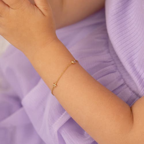 In Season Jewelry 14k Polished Puffed Shapes Bracelet In Gold