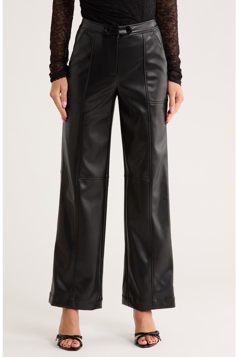 Mackenzie Straight Leg Pants, Main, color, BLACK