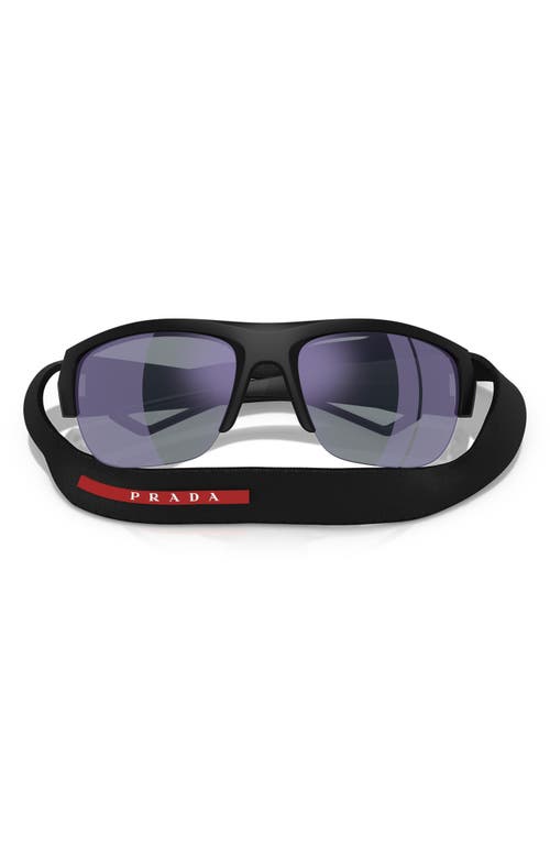 Prada Linea Rossa Ps A01s 1bo10j Nero Opaco Sunglasses In Black