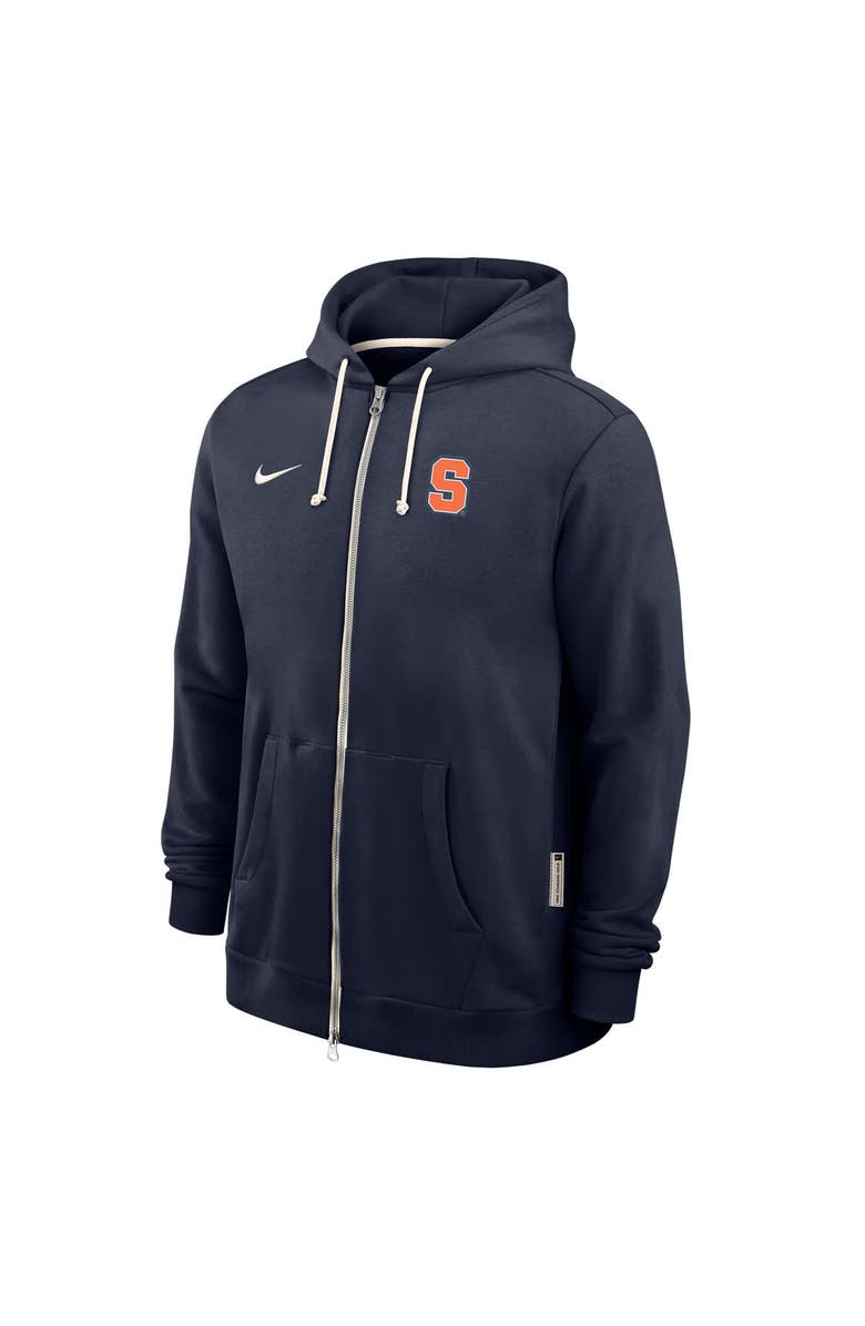 Nike Men's Nike Navy Syracuse Orange 2025 Sideline Standard Issue Dri-Fit Full-Zip Hoodie, Alternate, color, Navy