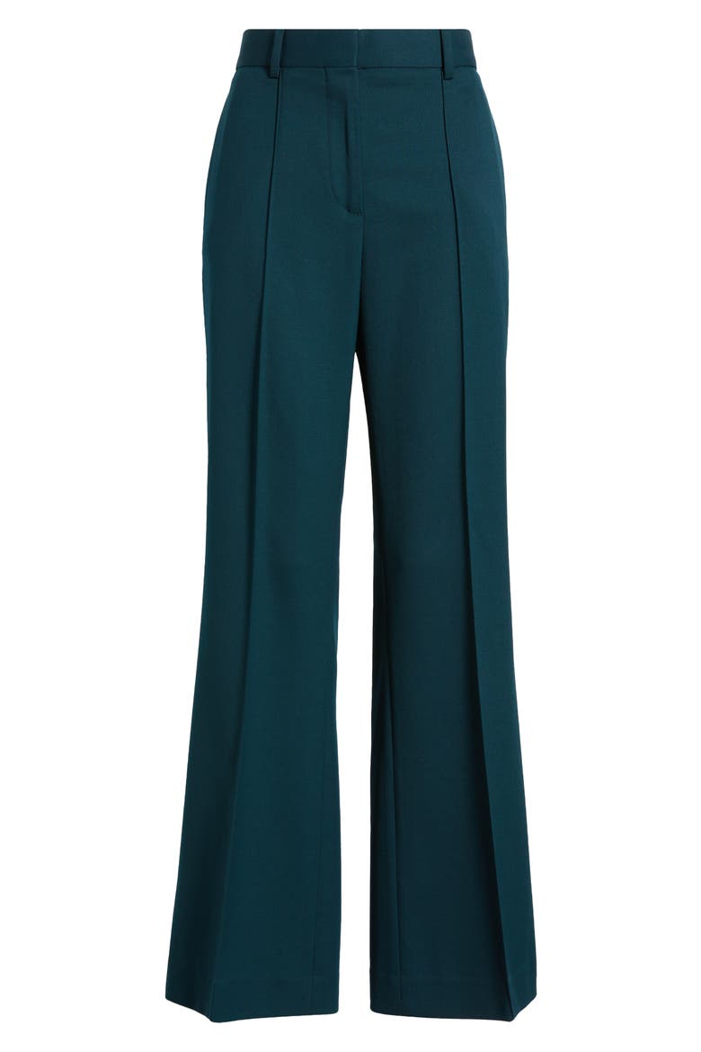 Jade Wide Leg Wool Blend Pants, Alternate, color, GREEN