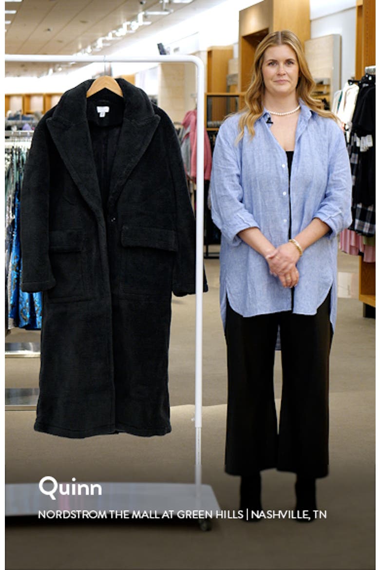 Faux Fur Longline Coat video