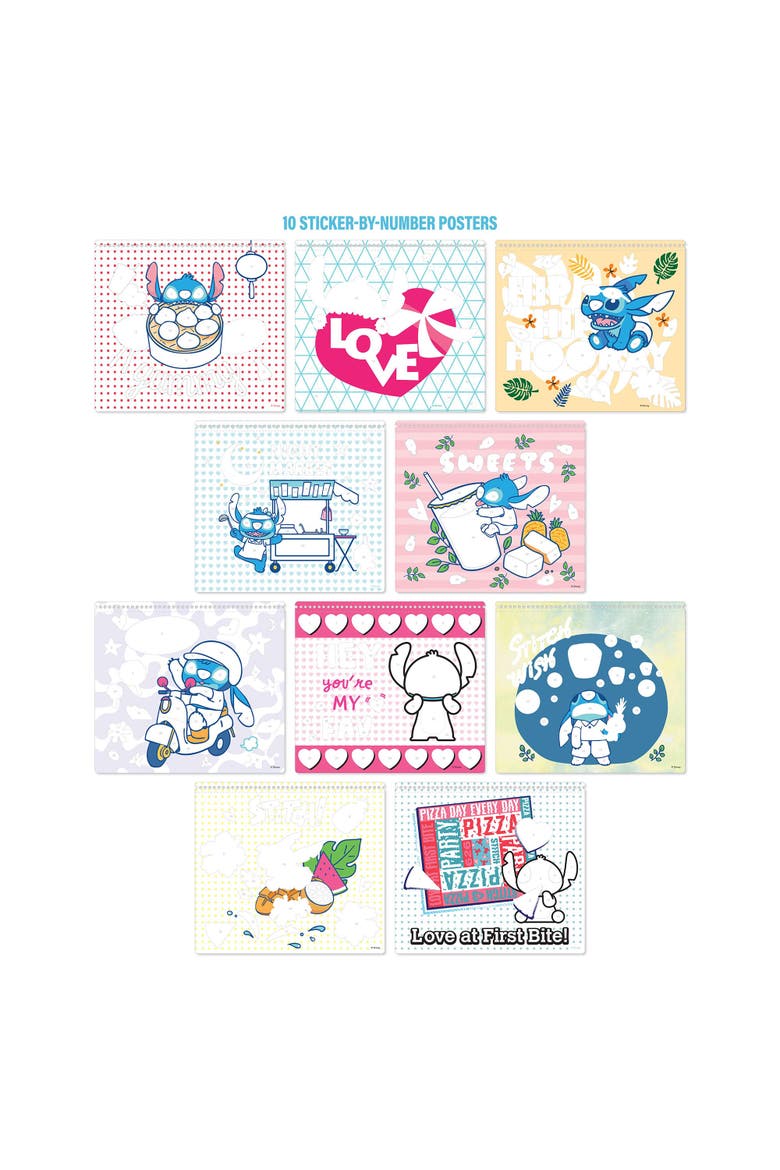Disney Stitch Sticker By Number Set 250+ Stickers, Alternate, color, Multicolored