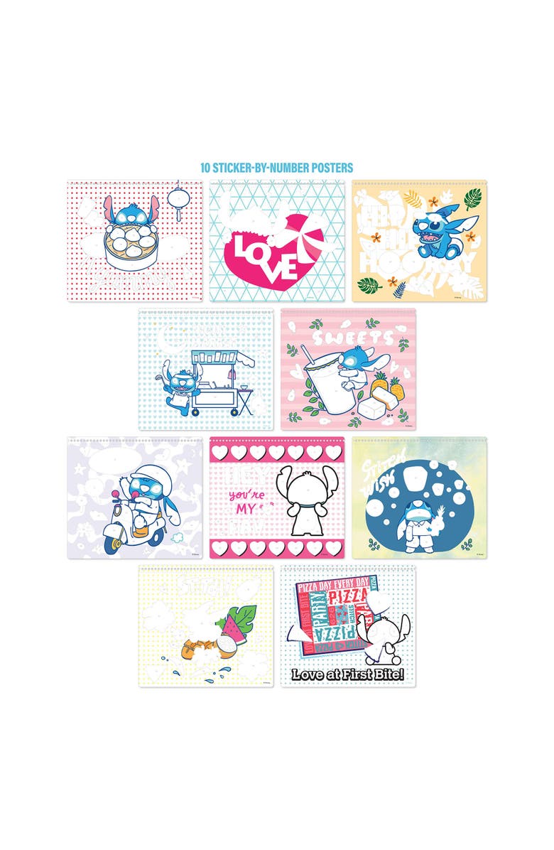 Fashion Angels Disney Stitch Sticker By Number Set 250+ Stickers, Alternate, color, Multicolored