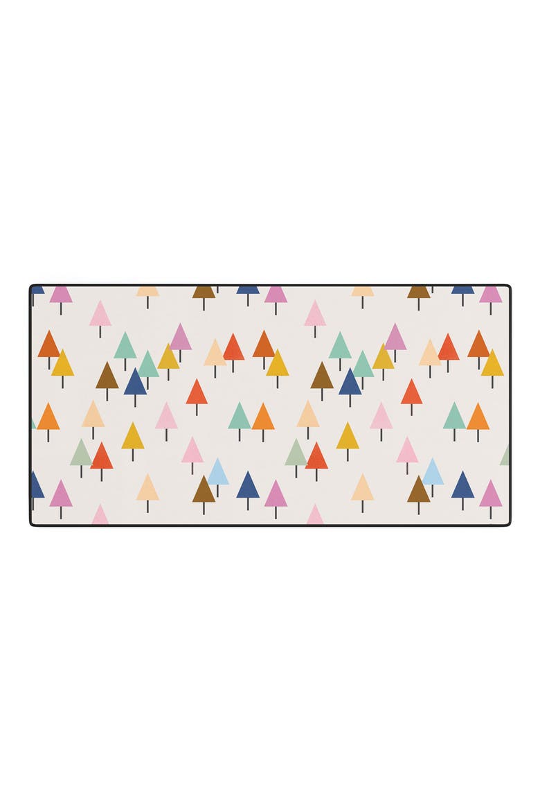 Colorful Little Trees Desk Mat, Main, color, MULTICOLORED TREES