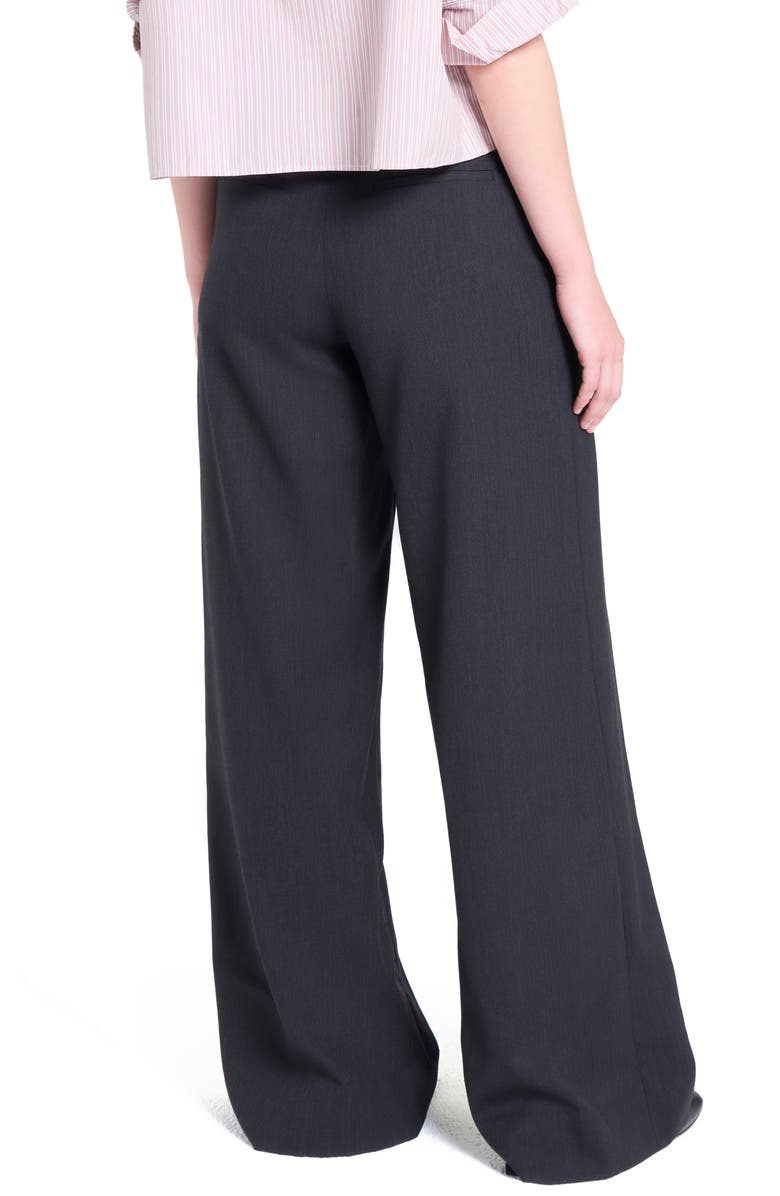 TWP Downing Wide Leg Pants, Alternate, color, Charcoal