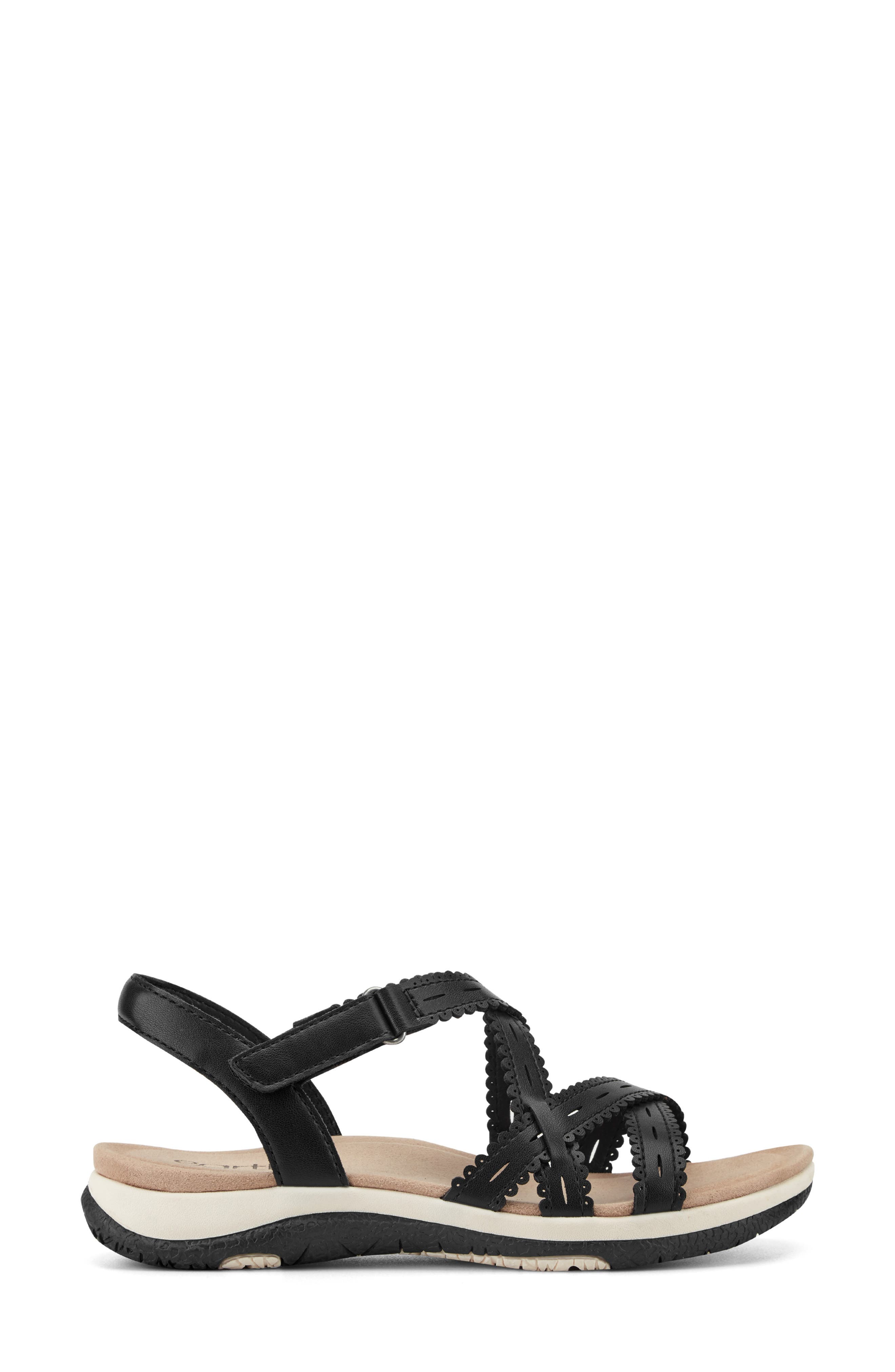 Earth<sup>®</sup> Sanetra Ankle Strap Sandal, Alternate, color, Black