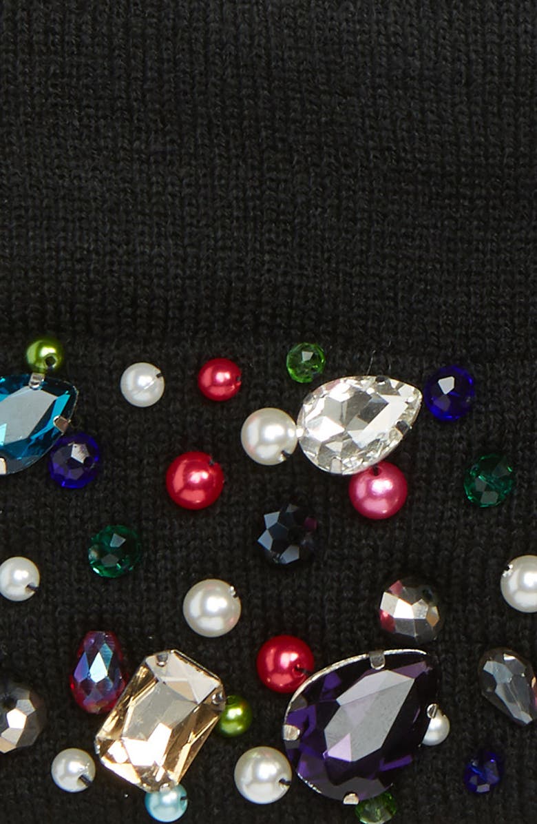 Tasha Imitation Pearl Beanie, Alternate, color, 