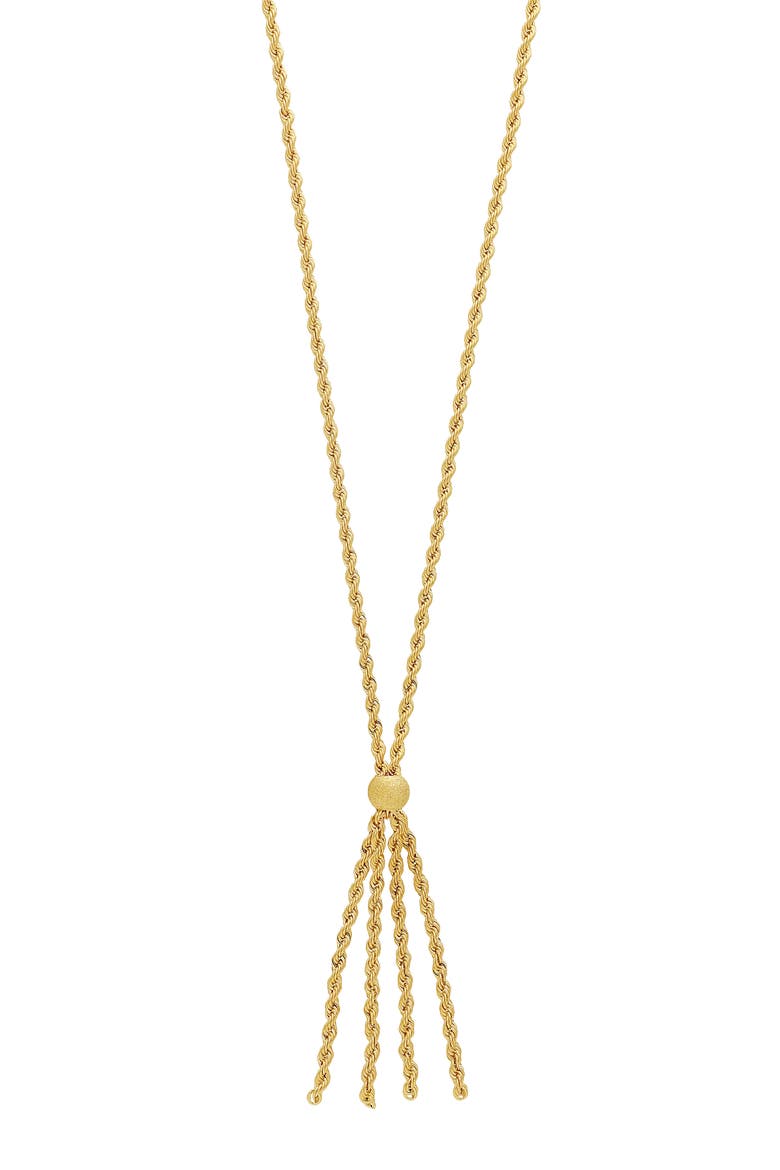 14K Gold Rope Chain Necklace (Nordstrom Exclusive), Main, color, YELLOW GOLD
