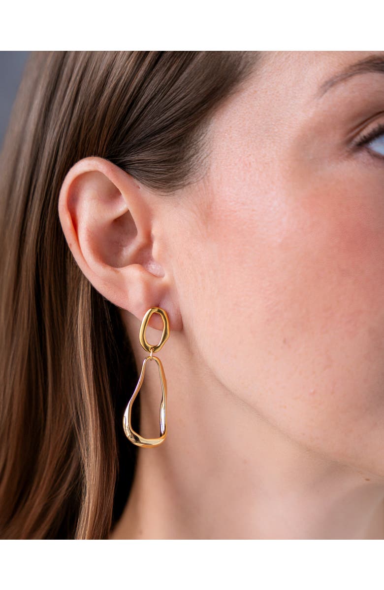 Loni Paul Jewelry Organic Shape Earrings, Alternate, color, Gold