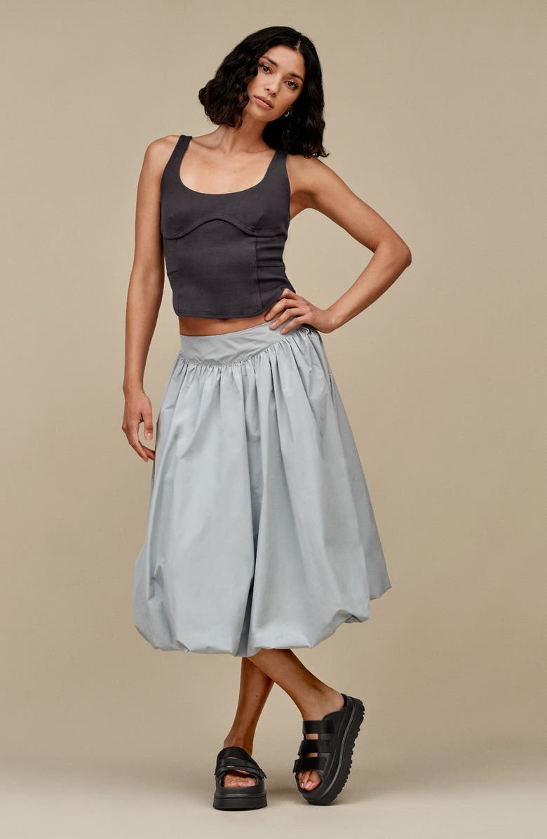 UGG<sup>®</sup> Goldenglow Platform Slide Sandal, Alternate, color, Black