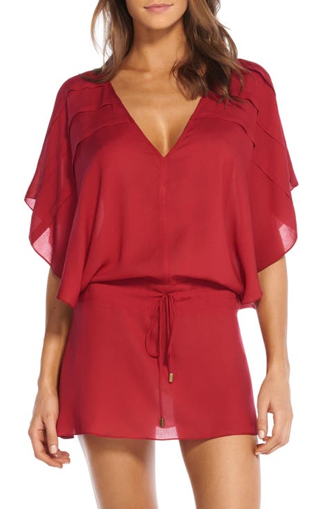 ViX Swimwear Vintage Pleats Cover-Up Tunic