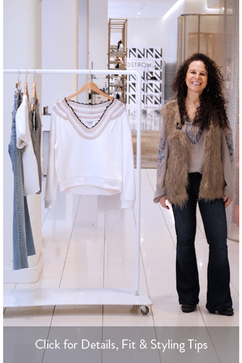 Sava Crochet Stitch Cotton Sweatshirt video