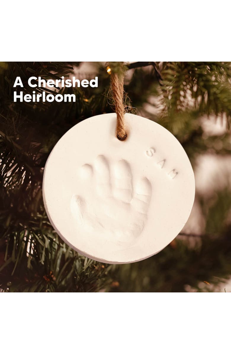 KeaBabies Cherish Ornament Keepsake Kit, Alternate, color, White, Gold Paint