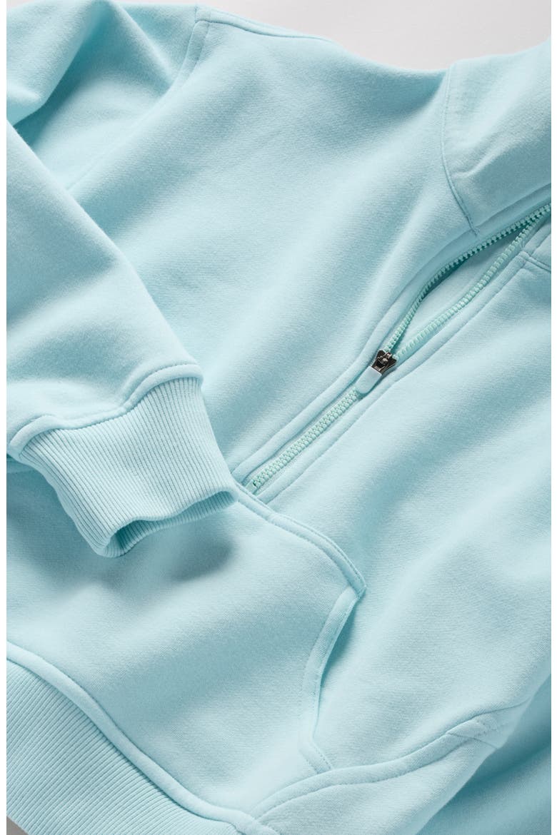 Kids' Cloud Fleece Half Zip Sweatshirt, Alternate, color, BLUE GLOW