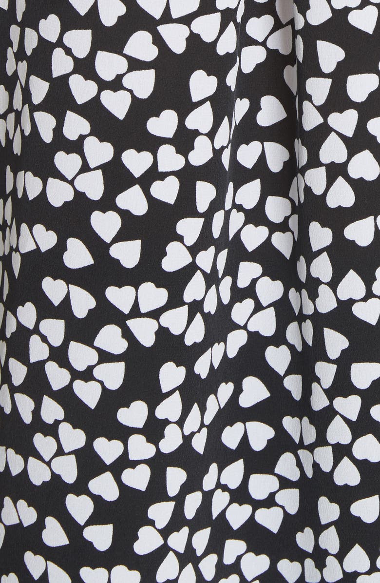 Equipment Essential Heart Print Silk Shirt, Alternate, color, 