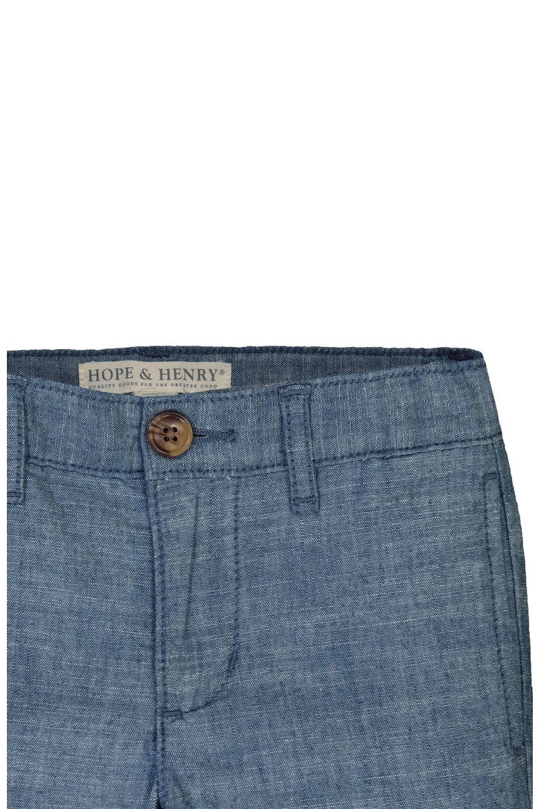 Baby Boys' Organic Chambray Suit Pant, Infant, Alternate, color, Blue Chambray