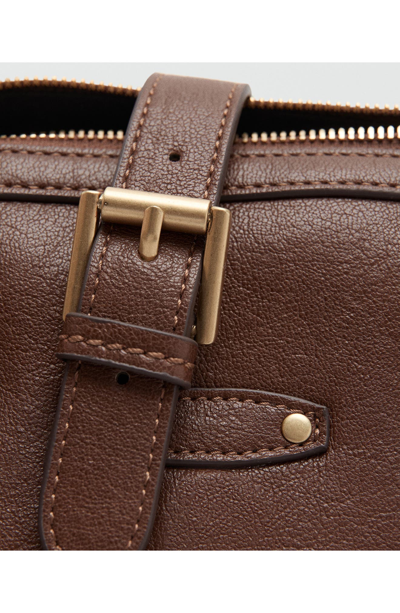 Balboa Faux Leather Shoulder Bag, Alternate, color, BROWN