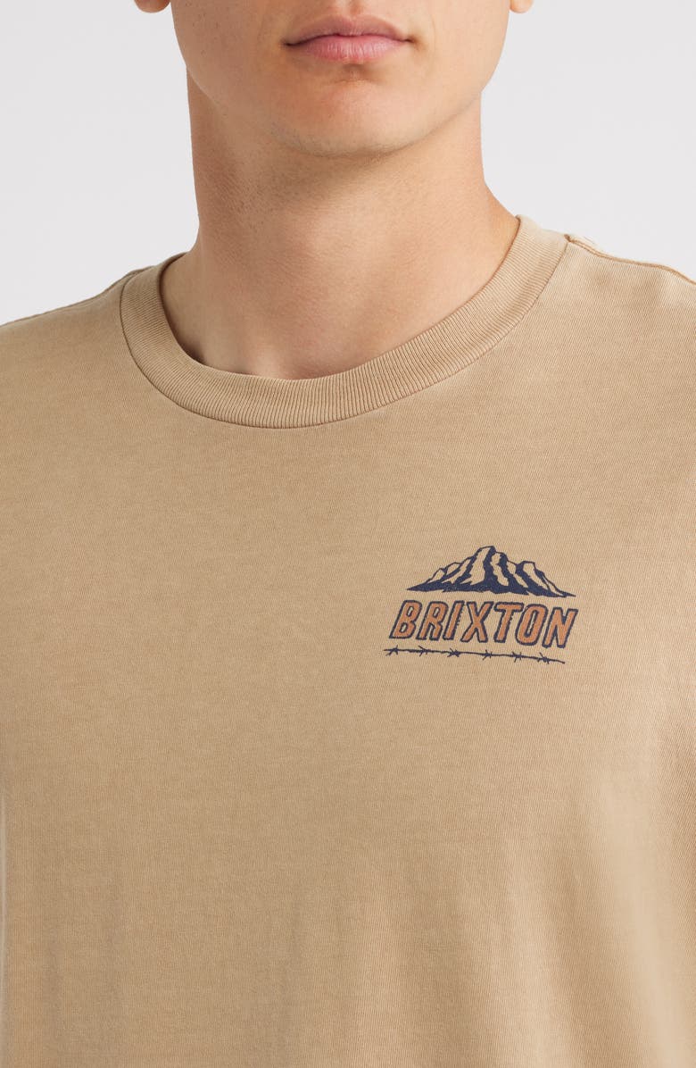 Brixton Madden Short-Sleeved T-Shirt, Alternate, color, Timeless Taupe Worn Wash