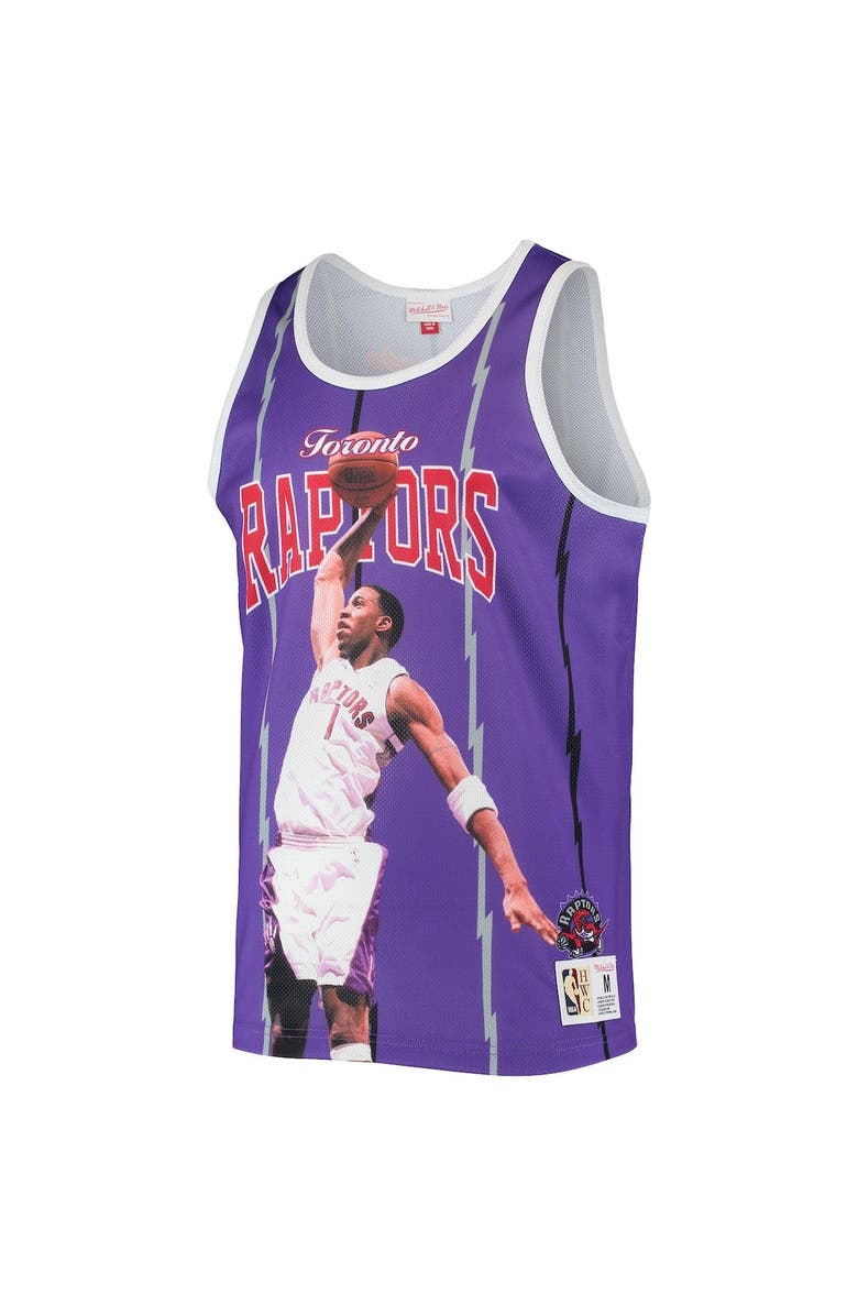 Mitchell & Ness Men's Mitchell & Ness Tracy McGrady Purple Toronto Raptors Hardwood Classics Player Tank Top, Alternate, color,