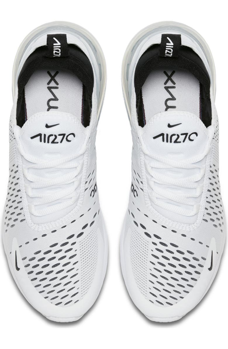 Nike Air Max 270 Sneaker, Alternate, color, White/ Black/ White