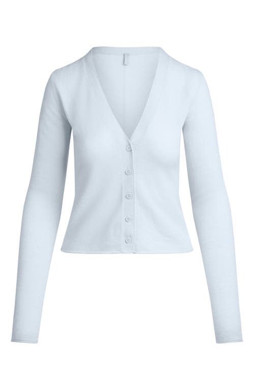 Skims Featherweight Cashmere Cardigan In White