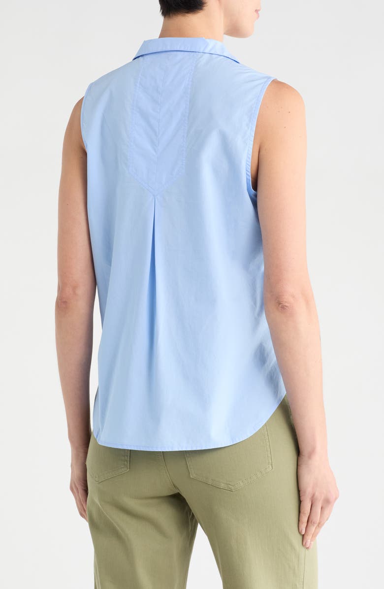 Tommy Bahama Oceana Sleeveless Poplin Top, Alternate, color, Light Sky