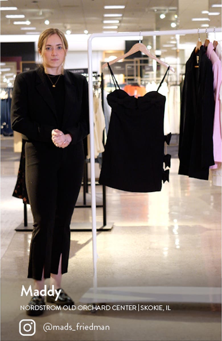 Beaded Bow Cutout Minidress, sales video thumbnail