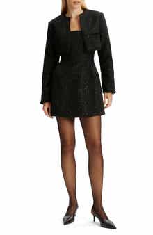 Bardot Karoline Bouclé Cropped Jacket