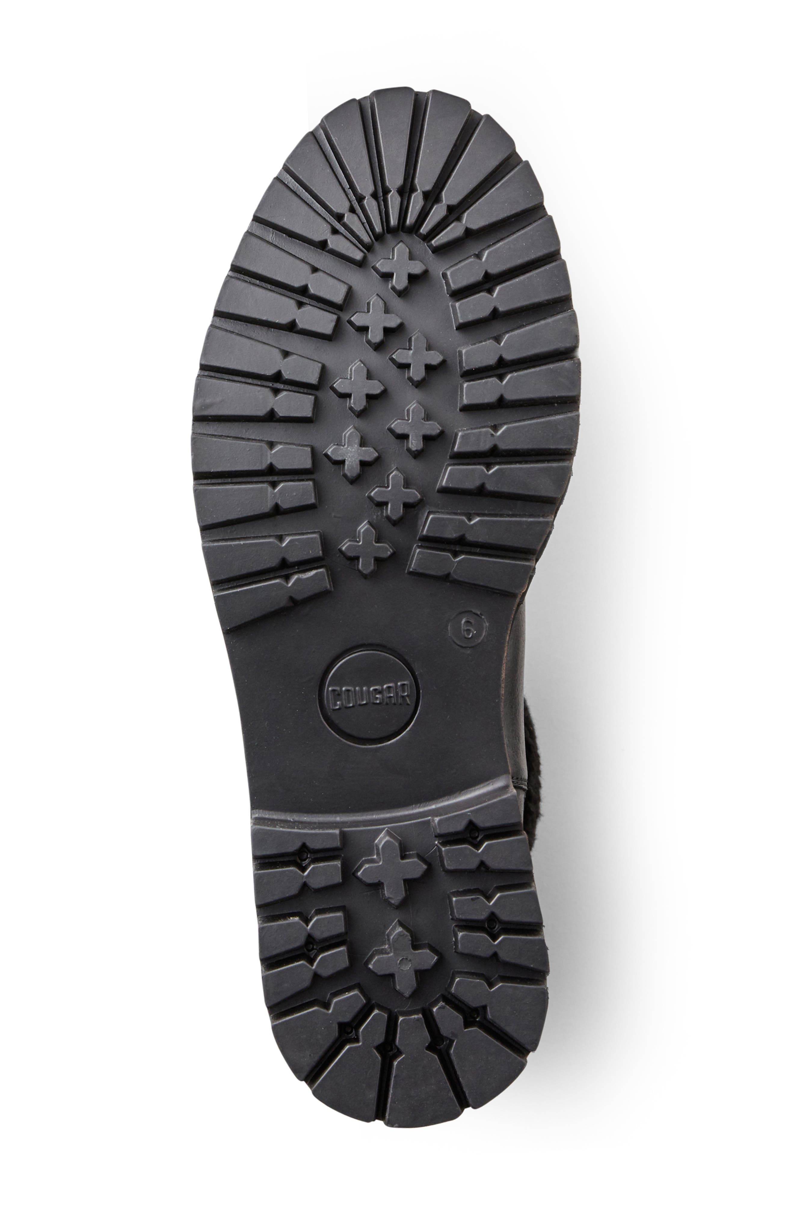 Cougar Vigo Faux Shearling Cuff Waterproof Boot, Alternate, color, 