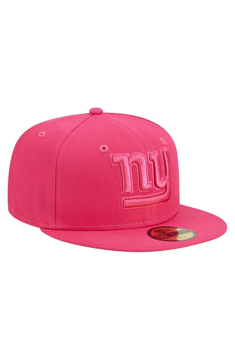 New Era Men's New Era Pink New York Giants Color Pack 59FIFTY Fitted Hat, Alternate, color,