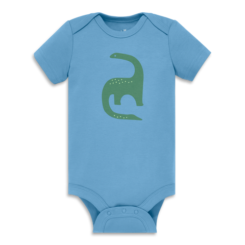 Organic Short Sleeve Dino Babysuit