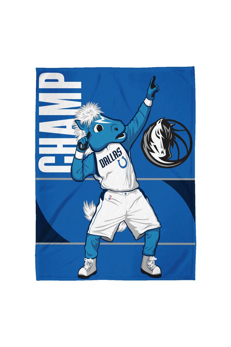 Dallas Mavericks Champ Mascot 60" x 80" Raschel Throw Blanket, Alternate, color, None