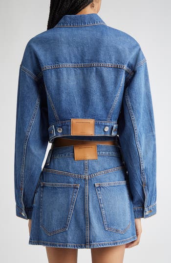 Wrapped Denim Trucker Jacket