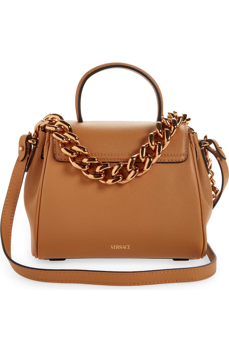 Versace Small La Medusa Handbag, Alternate, color,