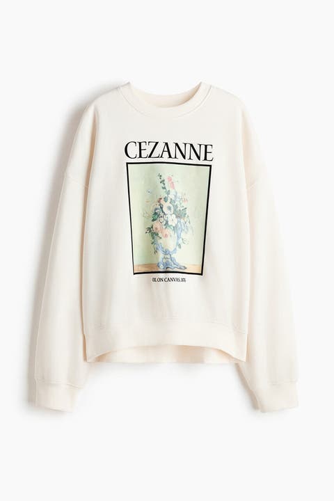 Oversized Print-motif Sweatshirt