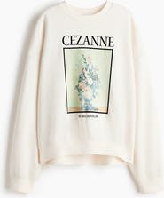 H&M Oversized Print-motif Sweatshirt