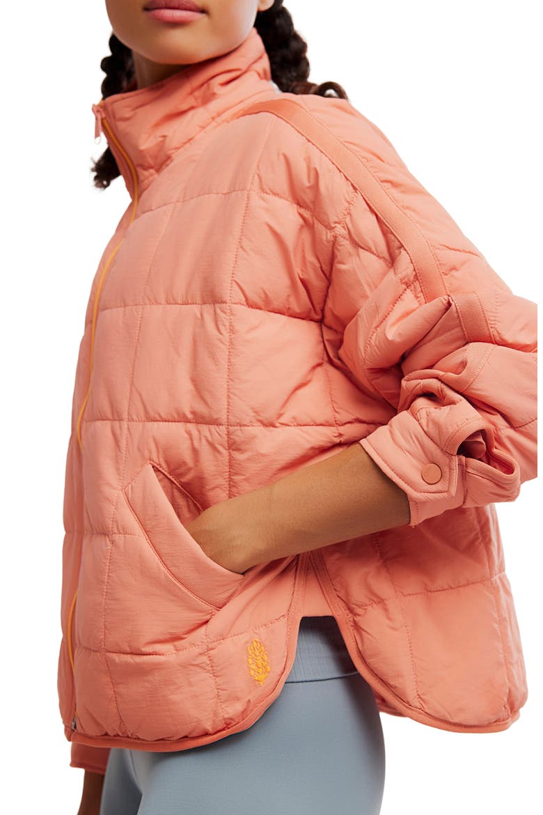 FP Movement Pippa Packable Puffer Jacket, Alternate, color, FROSTED PEACH