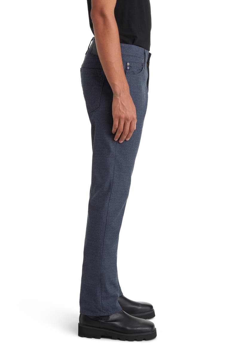 Everett Men's Slim Straight Leg Herringbone Pants (Nordstrom Exclusive), Alternate, color, DELOREAN BLUE MULTI