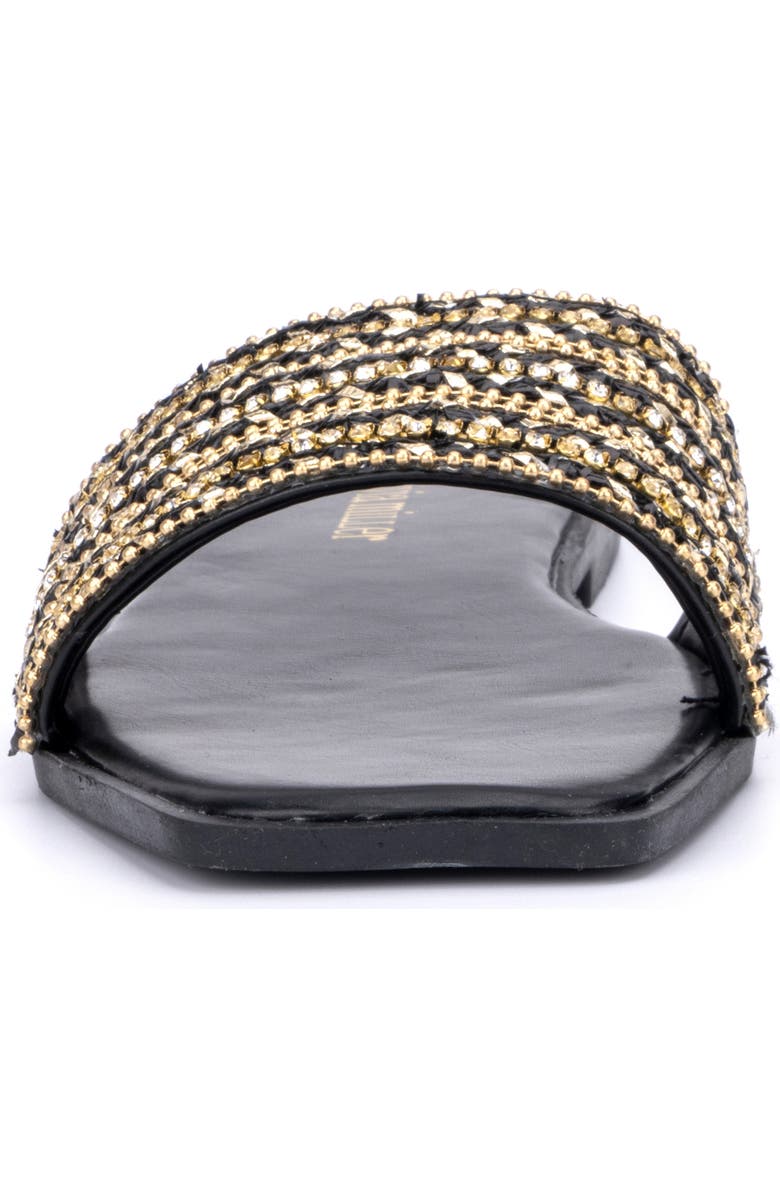 OLIVIA MILLER Victoria Rhinestone Slide Sandal, Alternate, color,