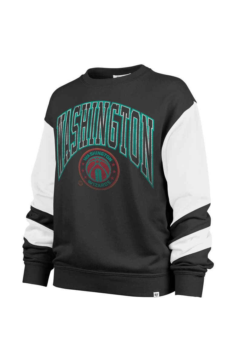 '47 Women's '47 Black Washington Wizards 2023/24 City Edition Nova Crew Sweatshirt, Alternate, color, 