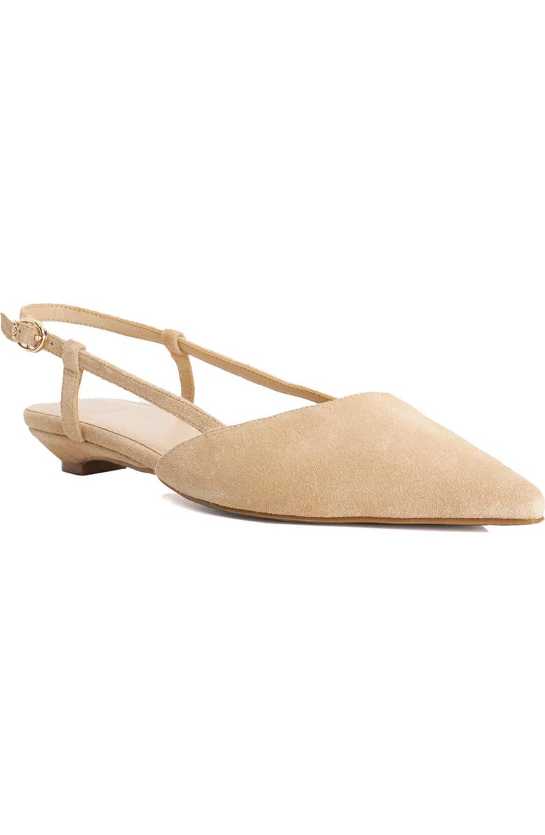 Dune London <p>Homie Leather Slingback Pump (Women)</p>, Main, color, Sand
