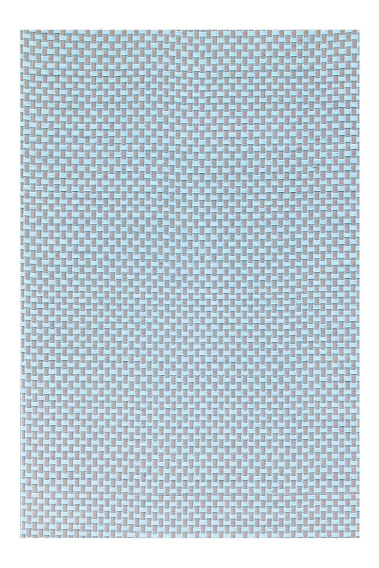 Basket Weave Sand & Aqua Rug, Main, color, sand and aqua